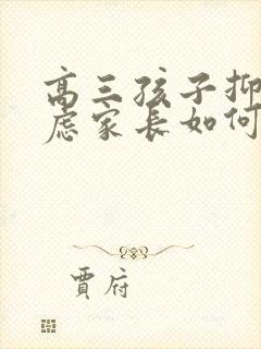 高三孩子抑郁焦虑家长如何做