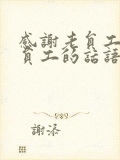 感谢老员工带新员工的话语