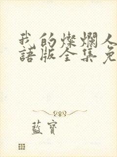 我的灿烂人生国语版全集免费观看