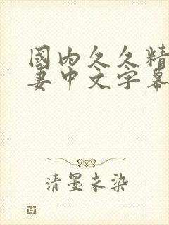 国内久久精品人妻中文字幕