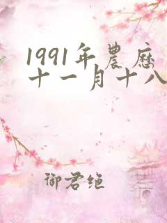 1991年农历十一月十八日出生女的命运如何