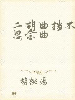 二胡曲挡不住的思念曲
