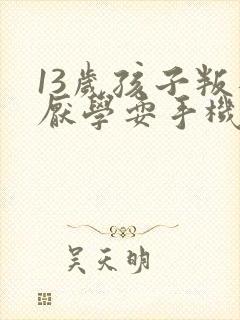 13岁孩子叛逆厌学耍手机怎么教育