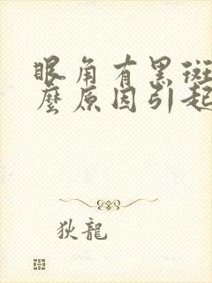 眼角有黑斑是什么原因引起的