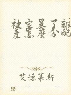 被家暴了离婚财产怎么分配