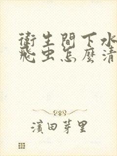 卫生间下水道小飞虫怎么清除