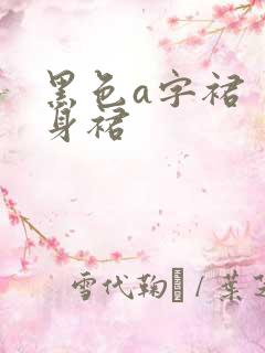 黑色a字裙 半身裙