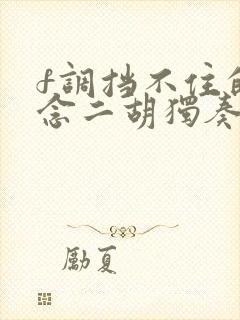 f调挡不住的思念二胡独奏