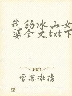 我的冰山女神老婆全文txt下载