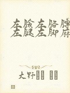 左脸左胳膊左手左腿左脚麻木