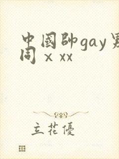 中国帅gay男同ⅹxx