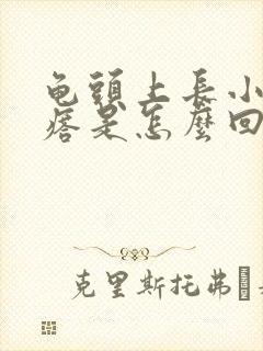 龟头上长小红疙瘩是怎么回事