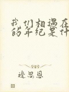 我们相遇在最好的年纪是什么歌