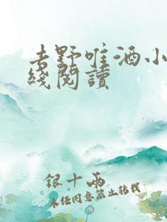 去野唯酒小说在线阅读