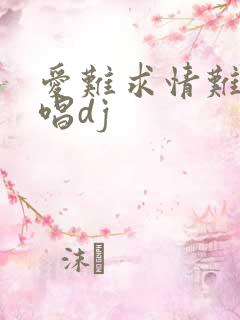 爱难求情难断原唱dj