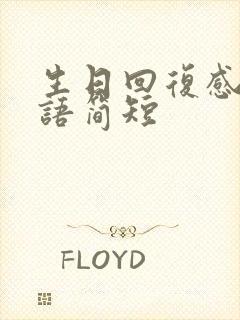 生日回复感谢话语简短