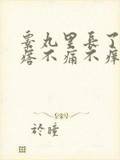 睾丸里长了硬疙瘩不痛不痒