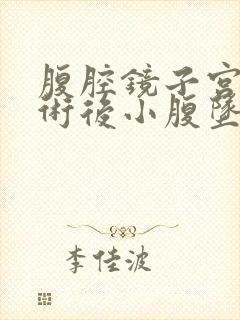 腹腔镜子宫全切术后小腹坠胀痛