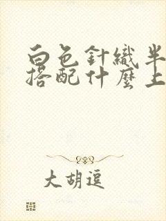 白色针织半身裙搭配什么上衣好看