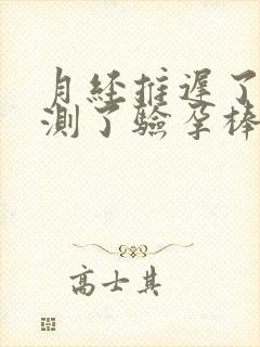 月经推迟了3天测了验孕棒没怀孕