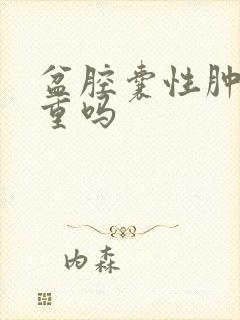 盆腔囊性肿物严重吗