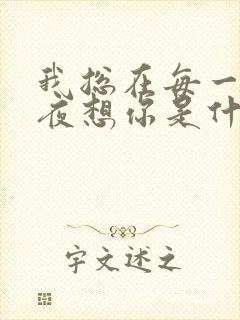 我总在每一个黑夜想你是什么歌