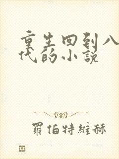 重生回到八零年代的小说