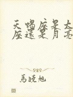 天蝎座是太阳星座还是月亮星座呢