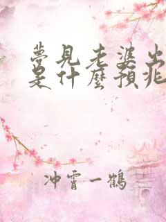 梦见老婆出轨了是什么预兆