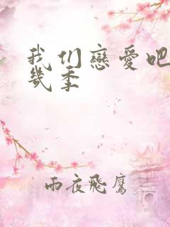 我们恋爱吧一共几季