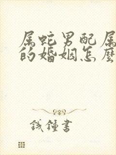 属蛇男配属猴女的婚姻怎么样