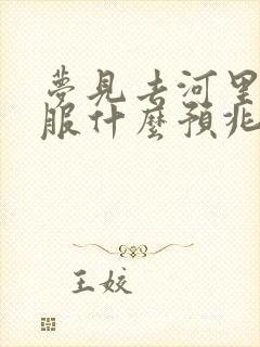 梦见去河里洗衣服什么预兆