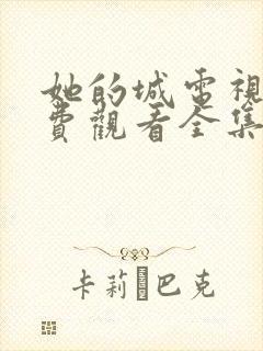 她的城电视剧免费观看全集完整版