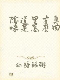 阴道里有臭鸡蛋味是怎么回事