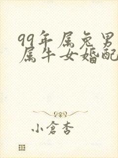 99年属兔男和属牛女婚配如何