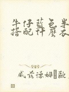 牛仔蓝色半身裙搭配什么衣服