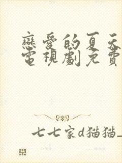 恋爱的夏天全集电视剧免费观看