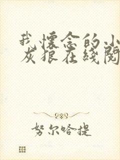 我怀念的小说大灰狼在线阅读