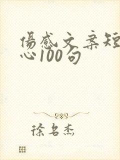 伤感文案短句扎心100句