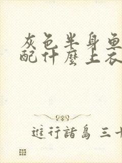 灰色半身鱼尾裙配什么上衣