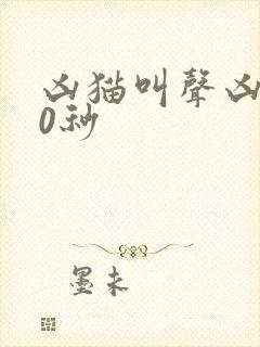 凶猫叫声凶猛60秒