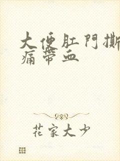 大便肛门撕裂疼痛带血