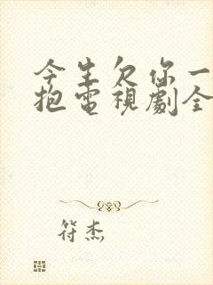 今生欠你一个拥抱电视剧全集免费