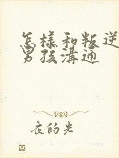 怎样和叛逆期的男孩沟通