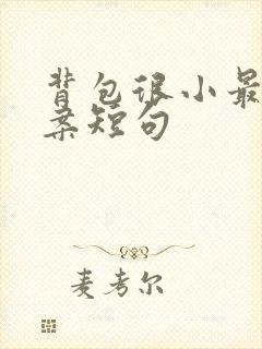 背包很小最火文案短句