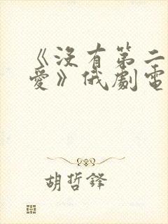 《没有第二次的爱》俄剧电影免费看