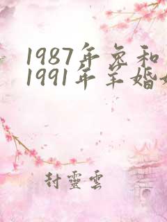 1987年兔和1991年羊婚姻相配吗