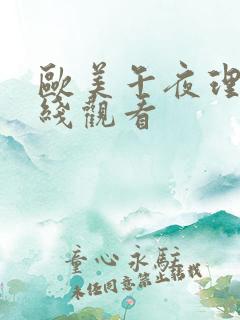 欧美午夜理论在线观看