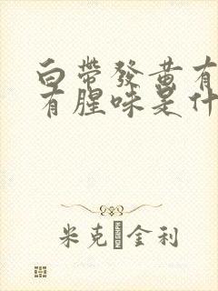 白带发黄有泡沫有腥味是什么原因