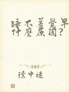 睡不着觉早醒是什么原因?